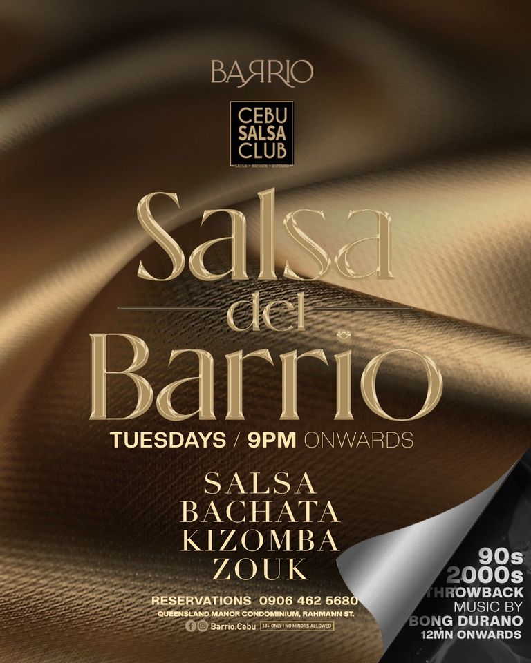 Salsa, bachata, kizomba, and zouk - it's a rhythm-packed night at 'Salsa del Barrio'! Tuesdays 9pm.