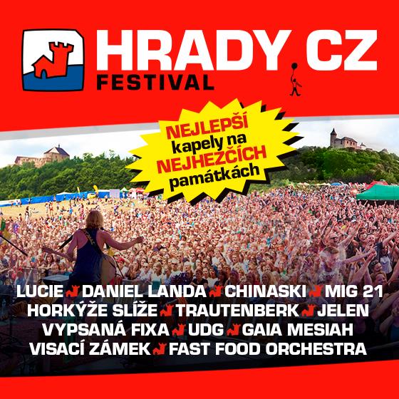 Hrady CZ nabízejí zažít naposledy koncert Lucie v původní sestavě  a odtajňují program  Navíc Landa a Chinaski v létě pouze na Hradech, poslední levné lístky v předprodeji do 31. května.