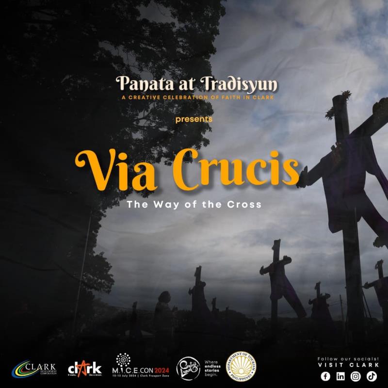 "Via Crucis" stands as a significant highlight of "PANATA AT TRADISYUN: A Creative Celebration of Faith in Clark," showcasing faith-inspired artistry and will be on display from March 9 - 29, 2024.