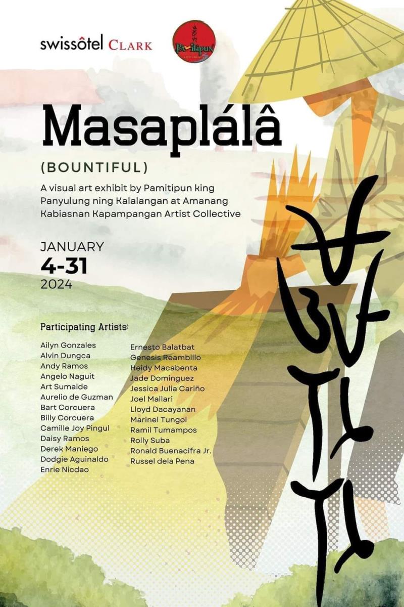 Two Mabalacat artists are featured in the Masaplala Art Exhibit at Swissotel Clark -- veteran artist Dodjie Aguinaldo and protege Art Sumalde, who has also been winning some awards in the local arts scene.