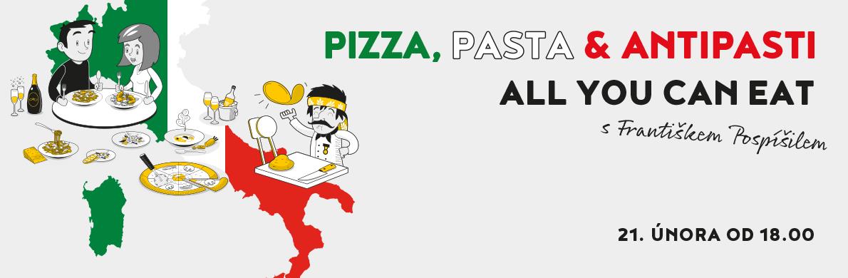 Pizza, Pasta & Antipasti all you can eat