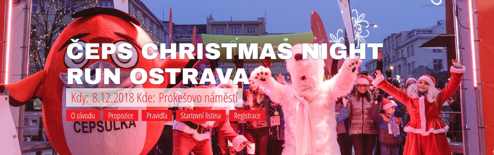 ČEPS Christmas NIGHT RUN Ostrava 2018