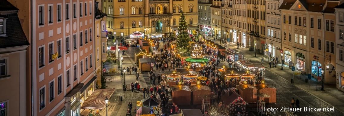 Vánoční trhy v německé Žitavě zahájí světelná show