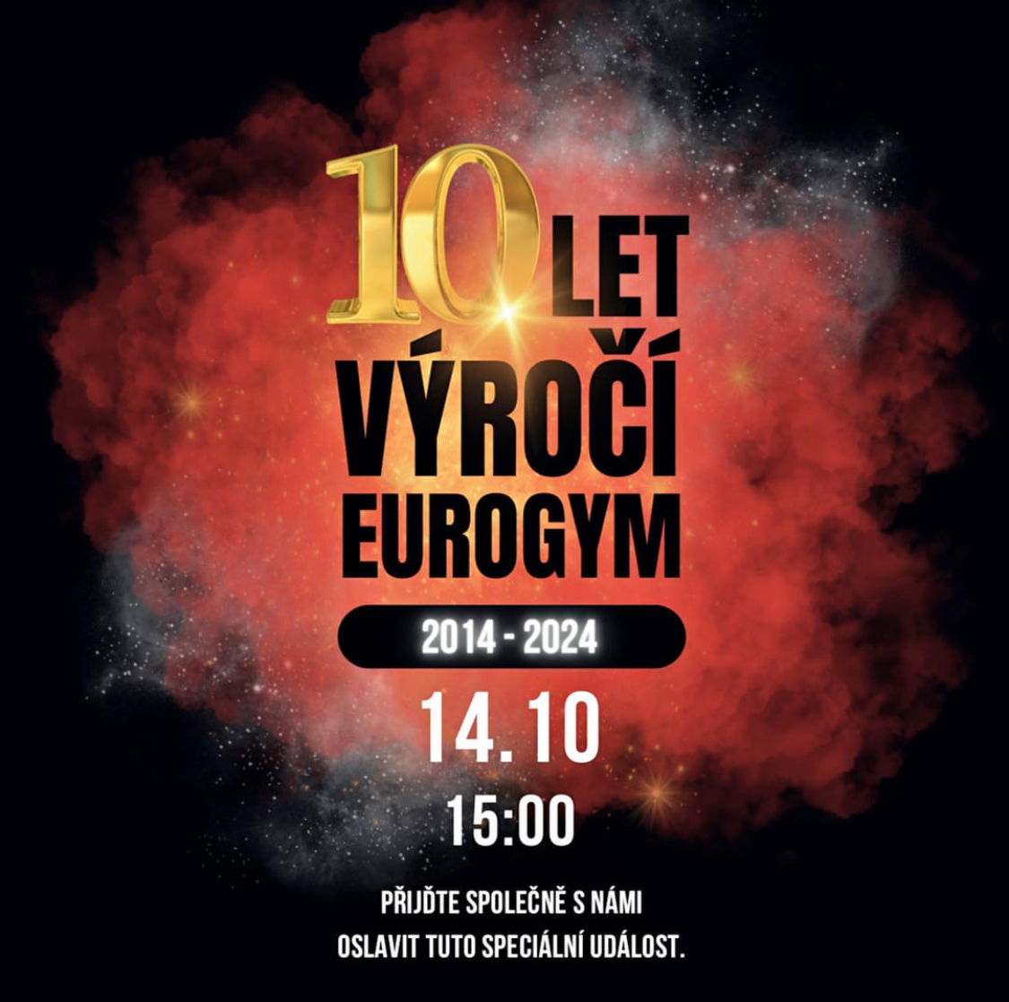 Oslavujeme 10 LET Eurogym Fitness!